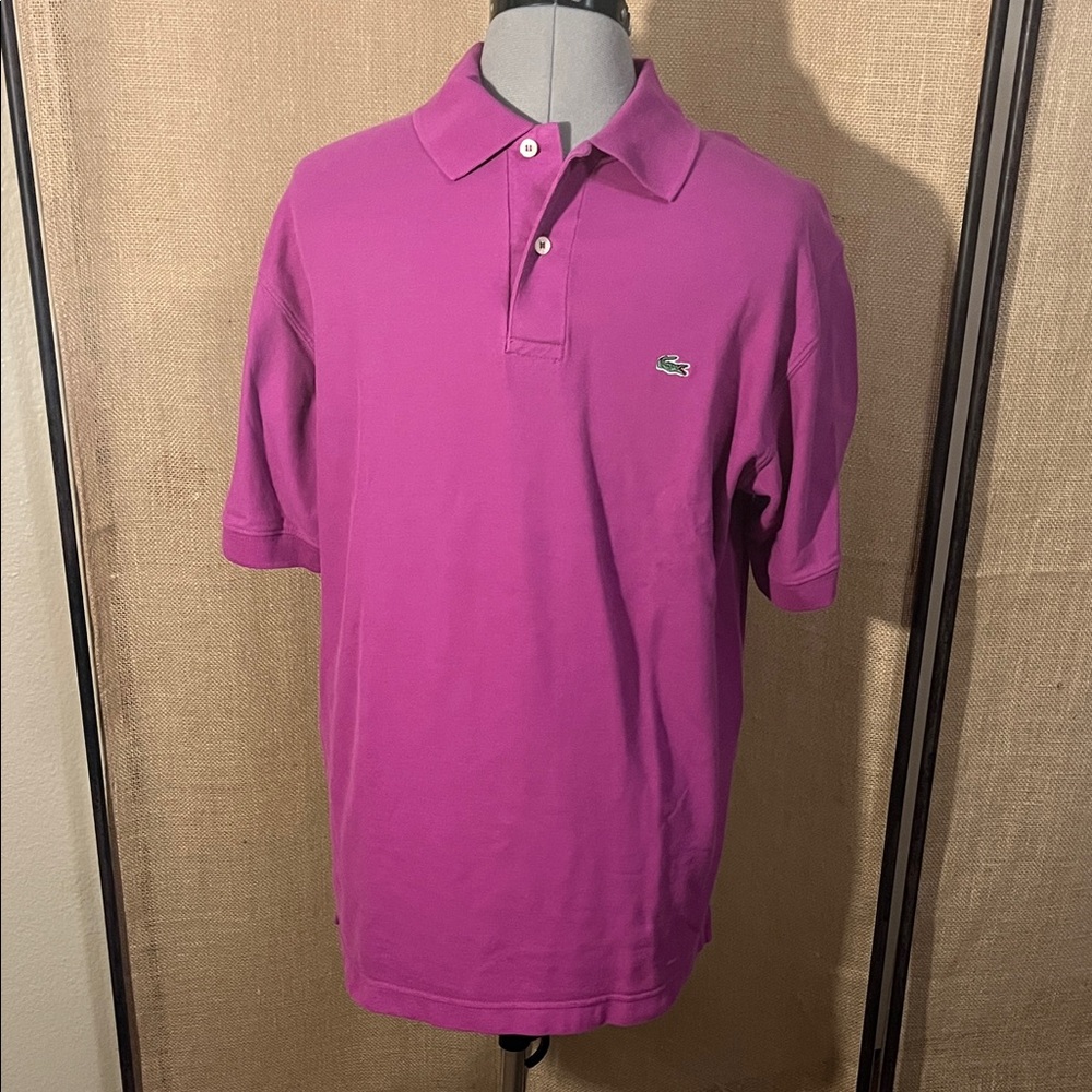 Lacoste Men's Polo Shirt in Vibrant Purple